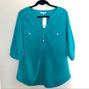 NWT 41 Hawthorn Stitch Fix Filbert Popover Blouse